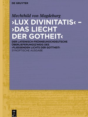 cover image of ‚Lux divinitatis' – ‚Das liecht der gotheit'